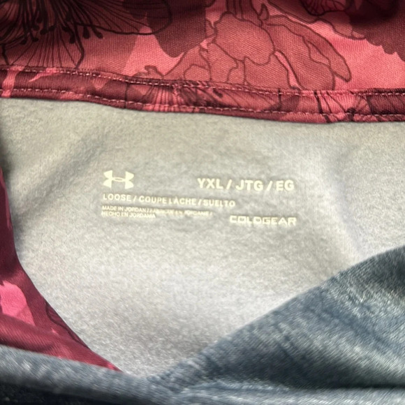 Under Armour Youth Girls Size XLarge Pullover Hoodie Blue Lilac Loose Fit - Picture 4 of 8